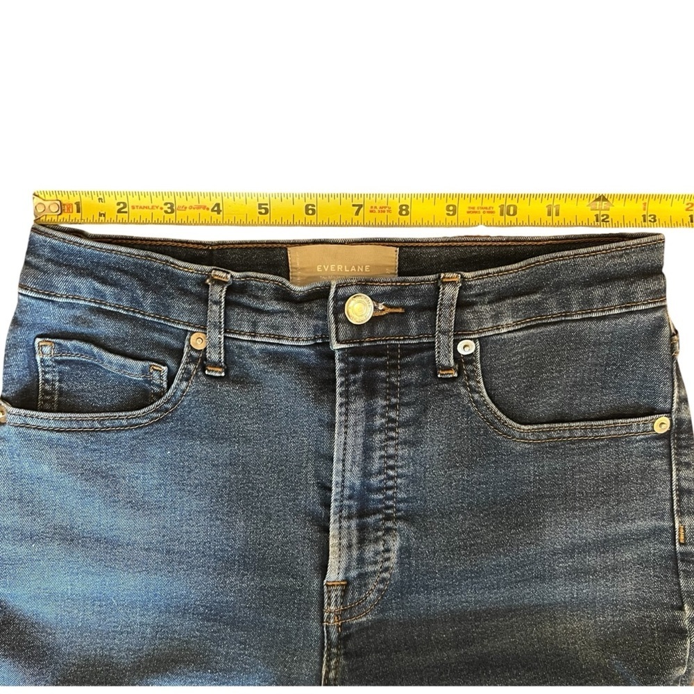 EVERLANE The Modern Flare High Rise Dark Jeans Women’s Size 27 Tall - Picture 9 of 14